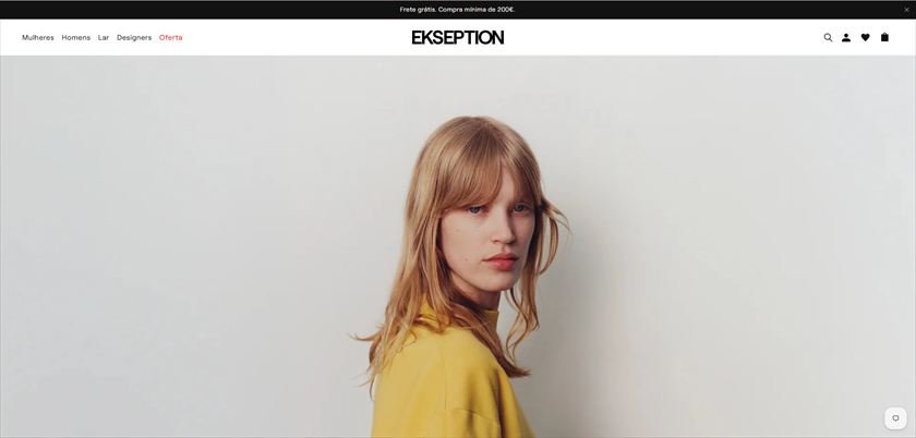 Ekseption Madrid store home page